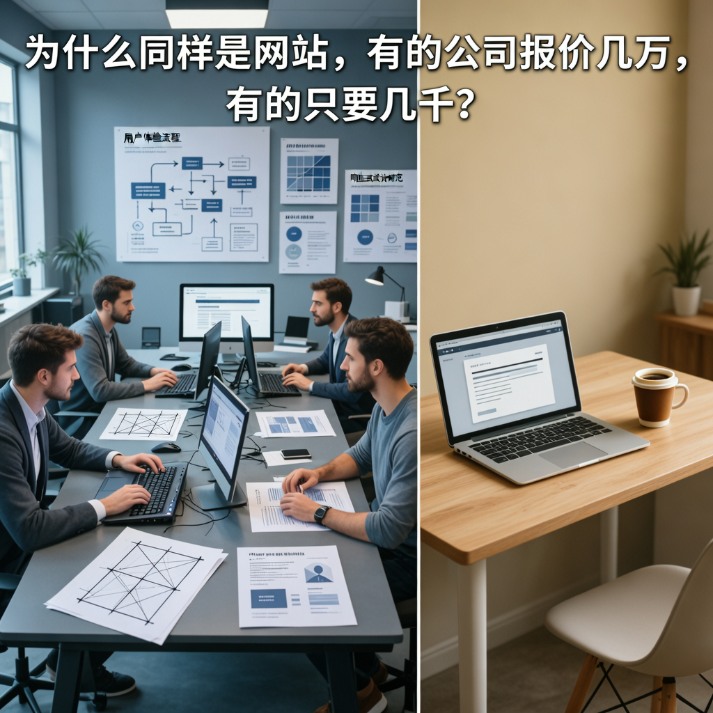 为什么同样是网站，有的公司报价几万，有的只要几千？