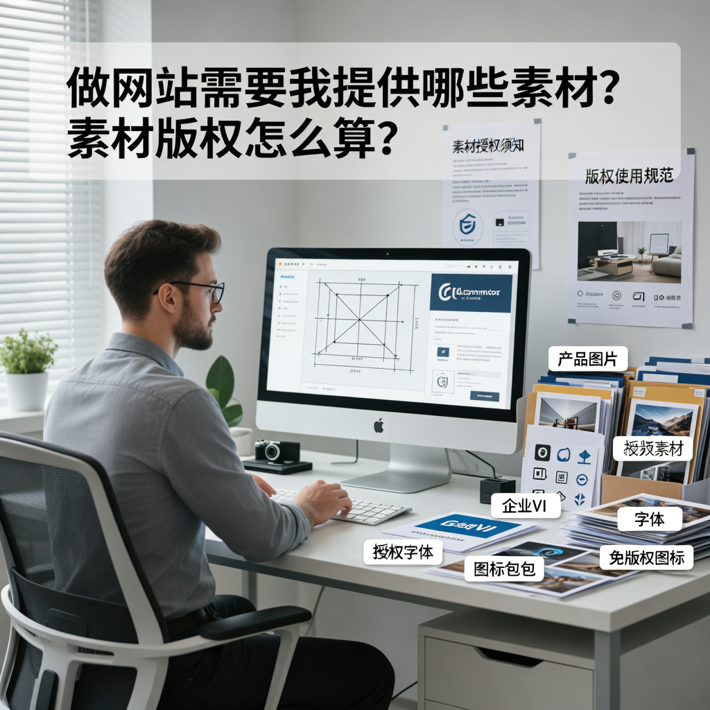 做网站需要我提供哪些素材？素材版权怎么算？